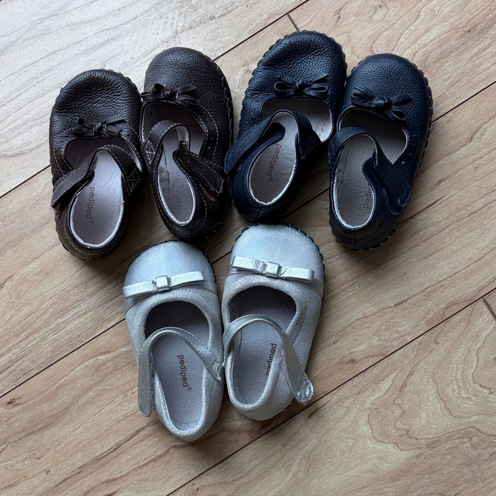 Pediped Toddler Mary Jane Dress Shoes lot